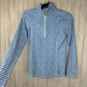 Lilly Pulitzer luxletic blue and white striped jacket Small